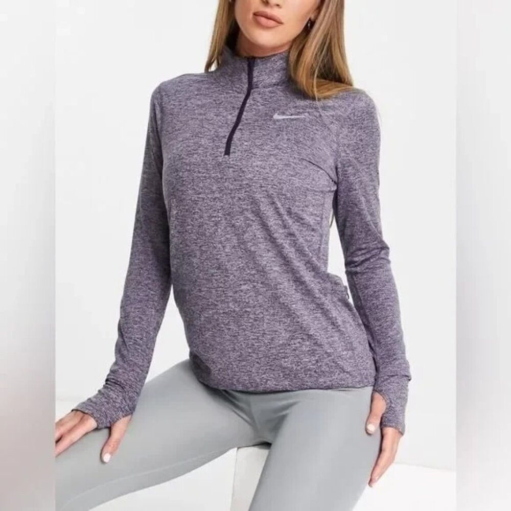 Nike Dri-Fit Quarter Zip Purple Pullover